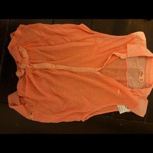 Peach halter top by hollister